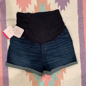 Isabel Maternity Jean Shorts